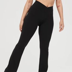 Aerie Offline High Waisted Crossover Flare